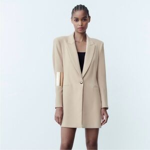Zara Gold Button Blazer